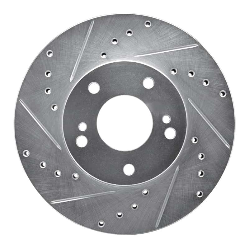 R1 Concepts — R1 89-90 Nissan 300ZX Front Left Drilled & Slotted Silver Brake Rotor
R1 Brake Rotor Drill - view 1
