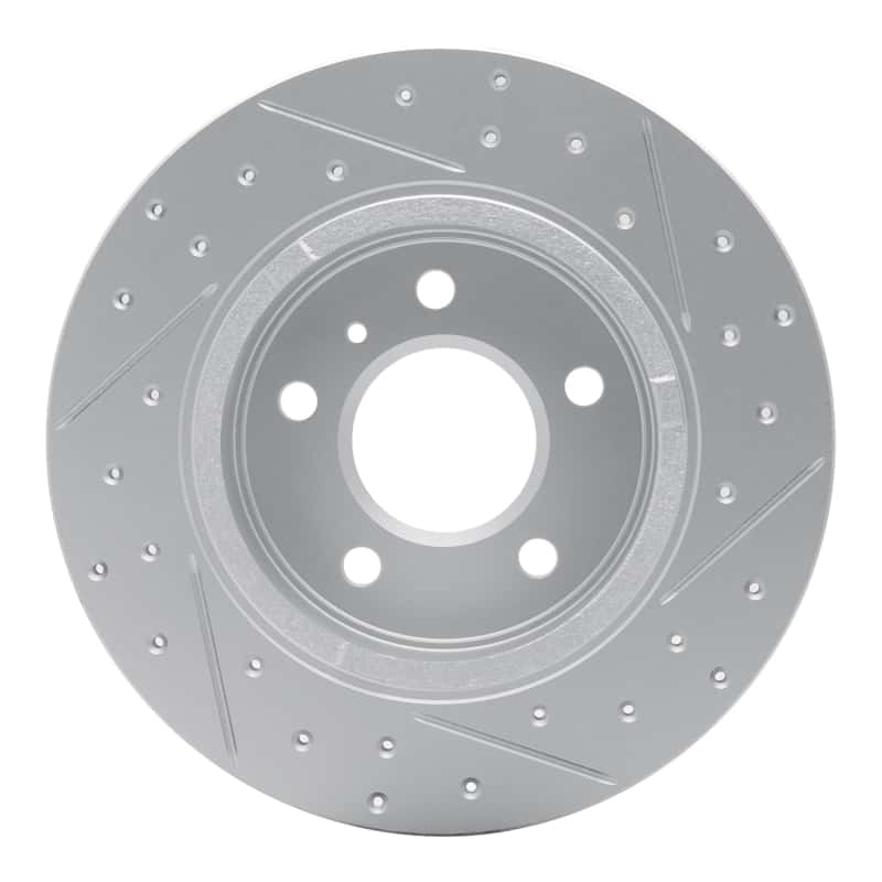 R1 Concepts — R1 06-11 Buick Lucerne Rear Left Drilled & Slotted Geo-Carbon Rotor - view 5