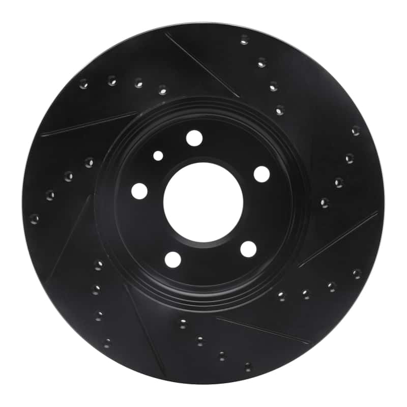 R1 Concepts — R1 13-25 Cadillac ATS Front Left Drilled & Slotted Black Brake Rotor
R1 Brake Rotor Drill - view 5
