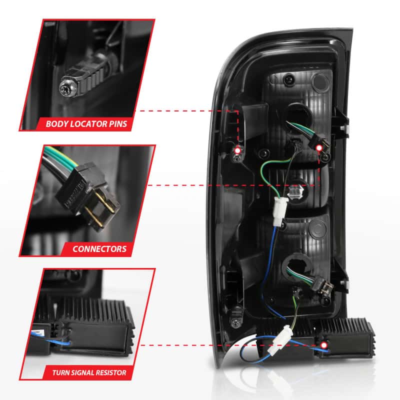 ANZO — ANZO 2014-2018 Chevy Silverado 1500 LED Taillights Smoke
Tail Light Set
LED Taillights - view 5