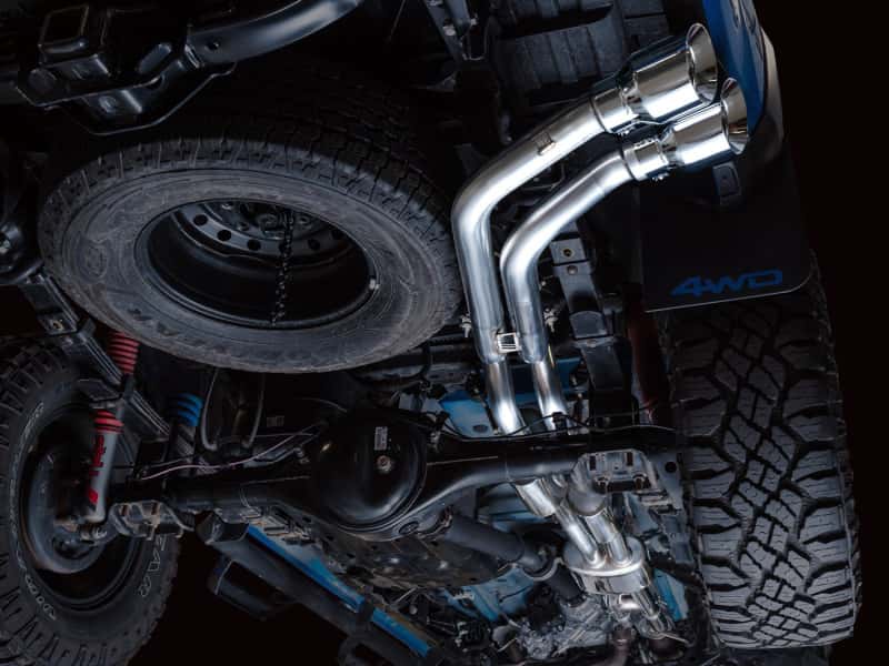 AWE Tuning — AWE 16-22 Toyota Tacoma 0FG Catback Exhaust w/ BashGuard - Dual Chrome Silver Tips
0FG Catback - view 9