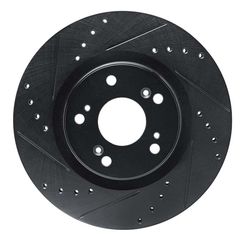 R1 Concepts — R1 12-16 Honda CR-V Front Left Drilled & Slotted Black Brake Rotor
R1 Brake Rotor Drill - view 1