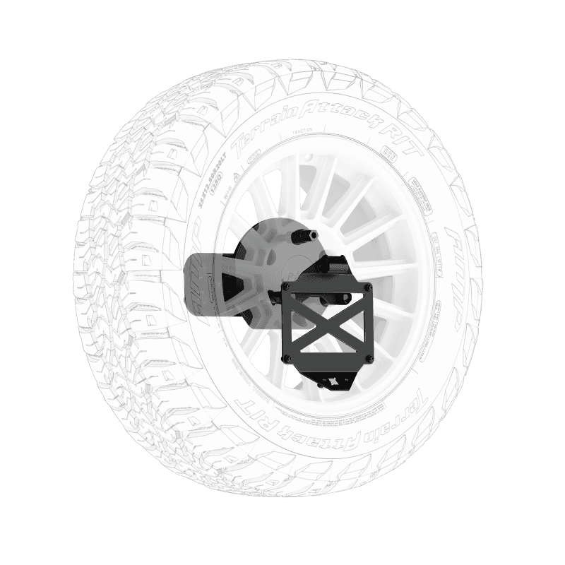Body Armor 4x4 — Body Armor 4x4 16-23 Toyota Tacoma/10-24 4Runner Pro Series II Tire Carrier W/ License Plate Holder
Tire Carrier - view 2