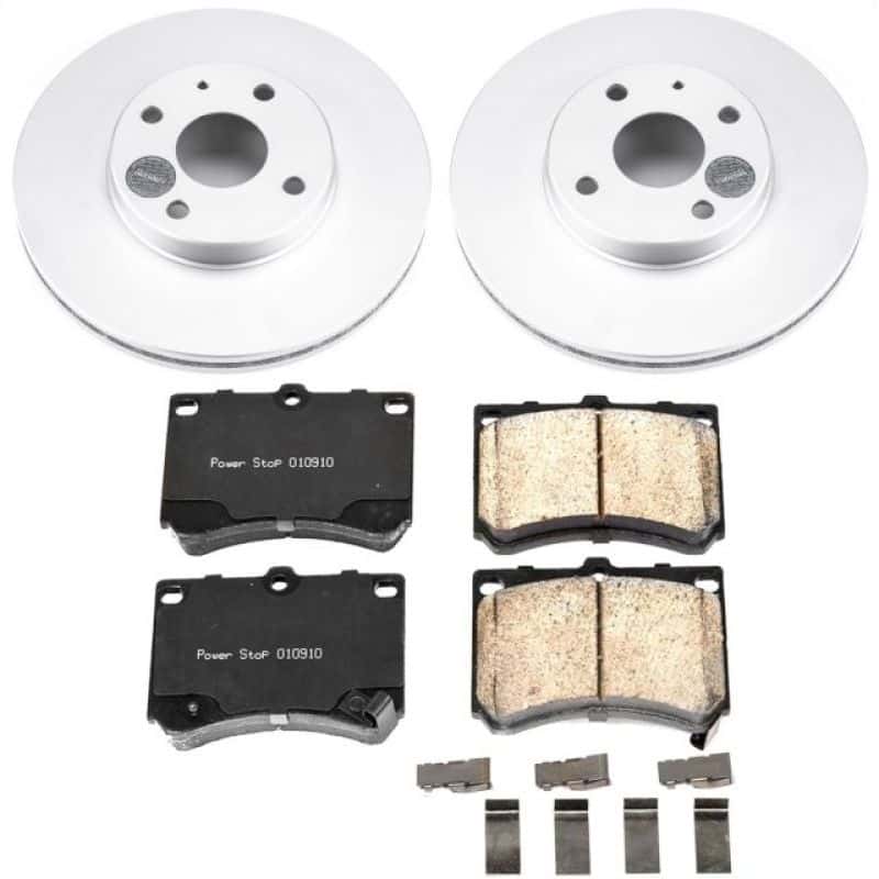 PowerStop — Power Stop 91-03 Ford Escort Front Z17 Evolution Geomet Coated Brake Kit - view 1