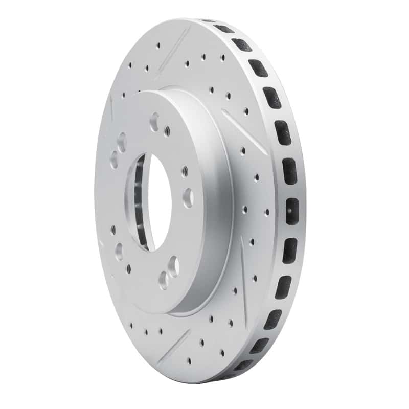 R1 Concepts — R1 90-05 Chrysler Sebring Front Left Drilled & Slotted Geo-Carbon Rotor - view 2