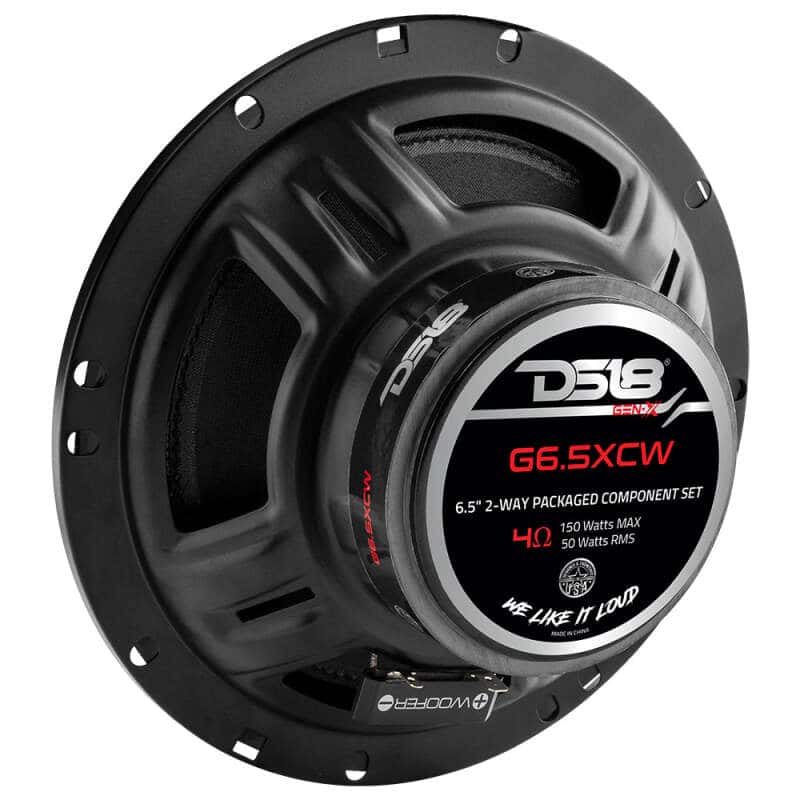 DS18 — DS18 6.5in 50 Watts RMS 4 ohm 2-Way Component Speaker System Universal Fit - view 3
