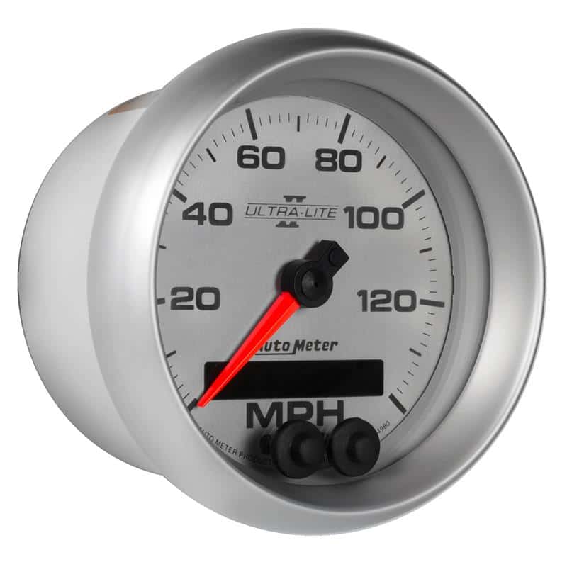 AutoMeter — Autometer Ultra-Lite II 3-3/8in 0-140MPH In-Dash Electronic GPS Programmable Speedometer
3-3/8" SPEEDO, 140 M - view 6