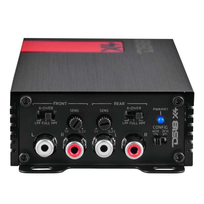 DS18 — DS18 4-Channel Ultra Compact Class D Amplifier 2x 220/4ohm Bridge 4 x 140/2ohm 4 x 70/4ohm Watts RMS - view 4