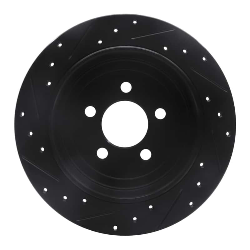 R1 Concepts — R1 07-12 Dodge Nitro Rear Right Drilled & Slotted Black Brake Rotor
R1 Brake Rotor Drill - view 5