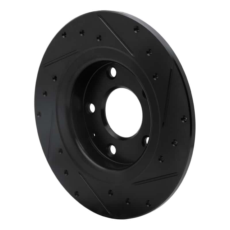 R1 Concepts — R1 14-21 Mazda 6 Rear Left Drilled & Slotted Black Brake Rotor
R1 Brake Rotor Drill - view 4