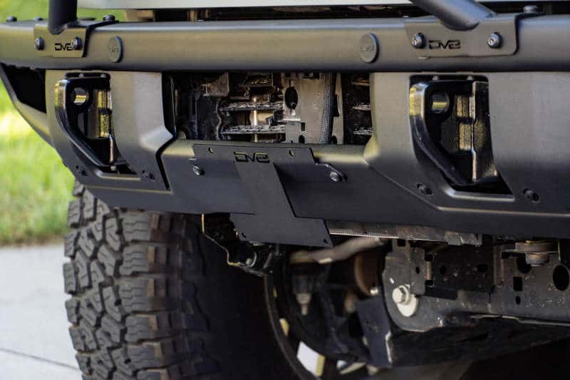 DV8 Offroad — DV8 Offroad 21-22 Ford Bronco Factory Front Bumper Licence Relocation Bracket - Front
License Bracket - view 17