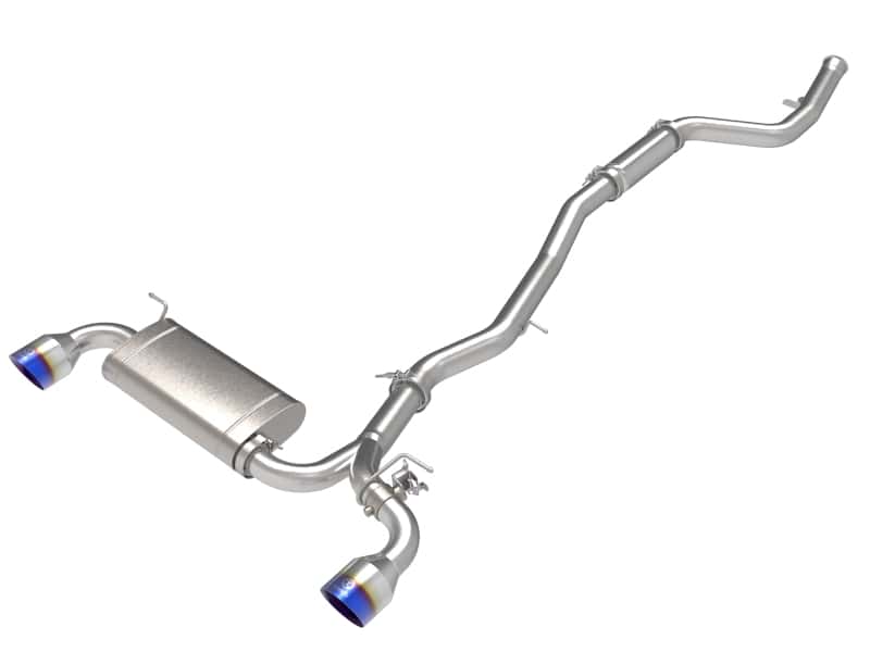 aFe — aFe POWER Takeda 2021 Toyota Supra 2.0L (t) 2.5in-3in 304 SS CB Exhaust w/ Blue Tips
Cat-Back Exhaust - view 1