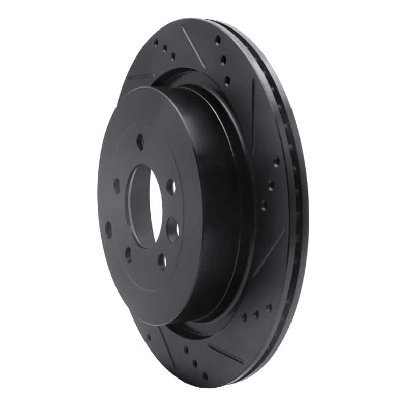 R1 Concepts — R1 05-16 Land Rover Discovery (Latin America) Rear Right Drilled & Slotted Black Brake Rotor
R1 Brake Rotor Drill - view 2