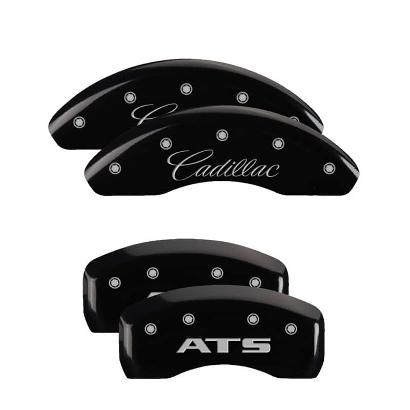 MGP — MGP 4 Caliper Covers Engraved Front Cadillac Engraved Rear ATS Black finish silver ch
Caliper Covers - view 1