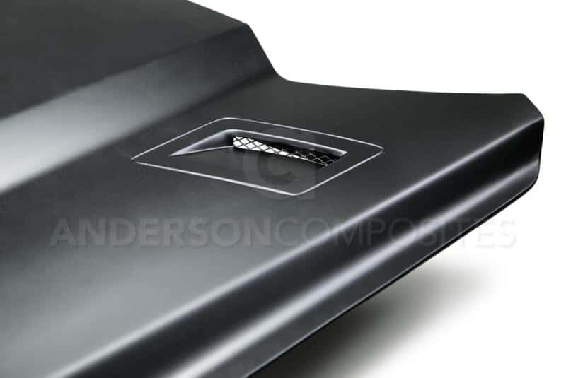 Anderson Composites — Anderson Composites 15-17 Ford Mustang (Excl. GT350/GT350R) Type-GTH Style Hood Fiberglass - view 4