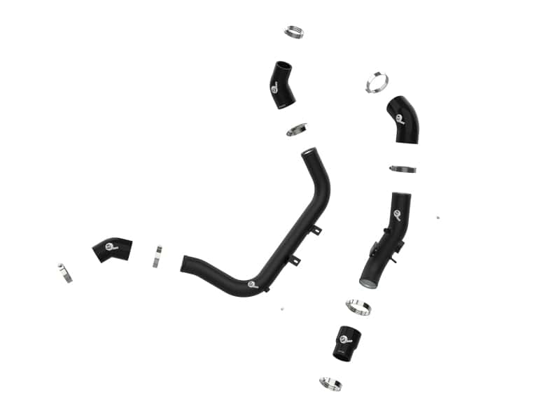 aFe — aFe BladeRunner Aluminum Hot and Cold Charge Pipe Kit Black 17-20 Hyundai Elantra GT L4-1.6L (t)
Charge Pipe Kit - view 2