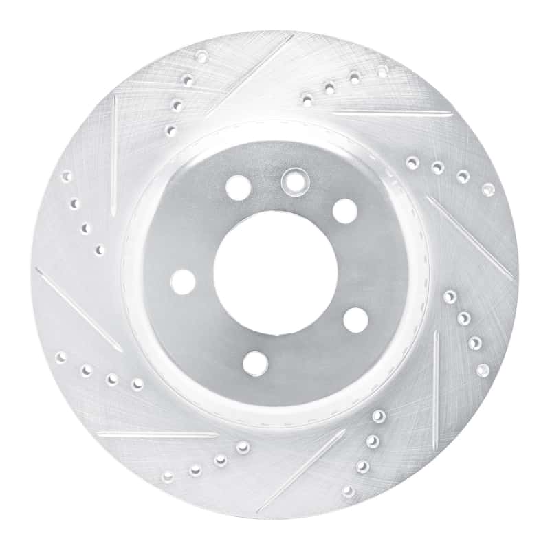 R1 Concepts — R1 20-25 Land Rover Defender 90 Rear Left Drilled & Slotted Silver Brake Rotor
Disc Brake Rotor - view 1