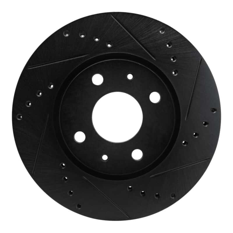 R1 Concepts — R1 08-11 Ford Focus Front Right Drilled & Slotted Black Brake Rotor
R1 Brake Rotor Drill - view 1