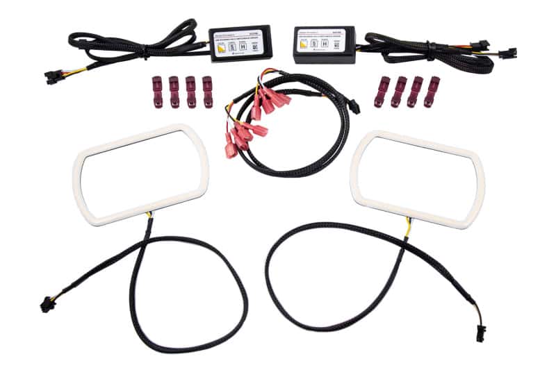 Diode Dynamics — Diode Dynamics Switchback Rounded Rectangle Halos - view 1