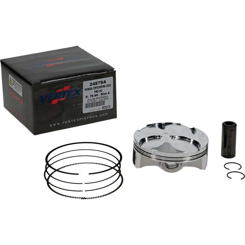 Vertex Pistons — Vertex Piston 22-24 Honda CRF 250 R 250cc Forged High Compression Piston Kit 14.4:1 Comp. - view 2