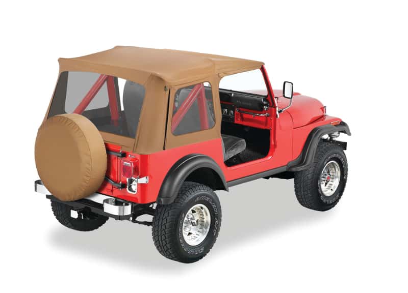 Bestop — Bestop 76-86 Jeep Cj7 / 87-95 Wrangler YJ Supertop Classic Skin (Spice Clear Windows)
Supertop Replacement - view 1