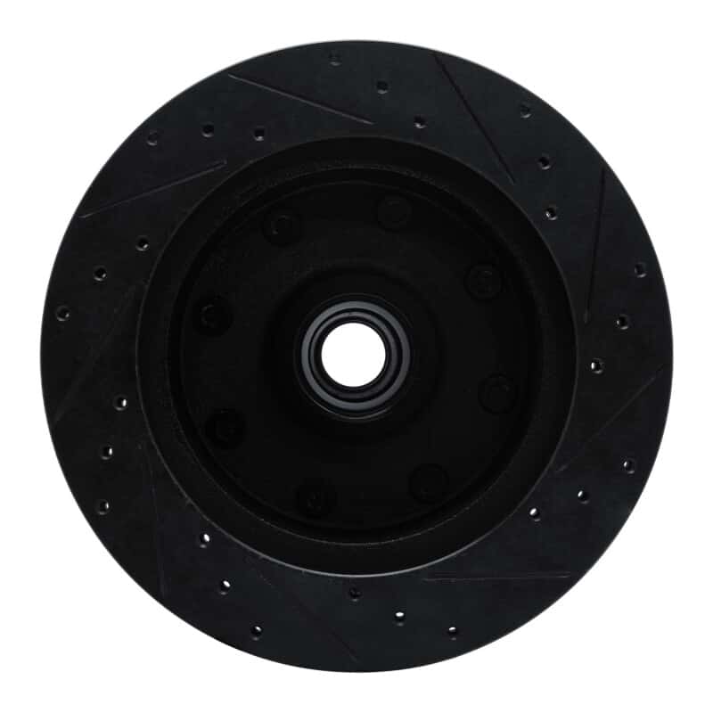 R1 Concepts — R1 78-97 Dodge B200 / B200 Van / B250 Front Left Drilled & Slotted Black Brake Rotor
R1 Brake Rotor Drill - view 5