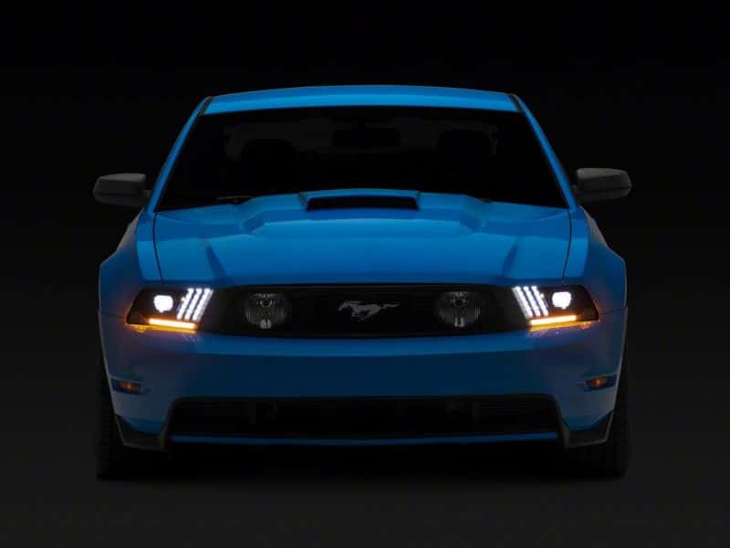 Raxiom — Raxiom 10-12 Ford Mustang LED Projector Headlights SEQL Turn Signals- Blk Housing (Clear Lens)
Headlights - view 3