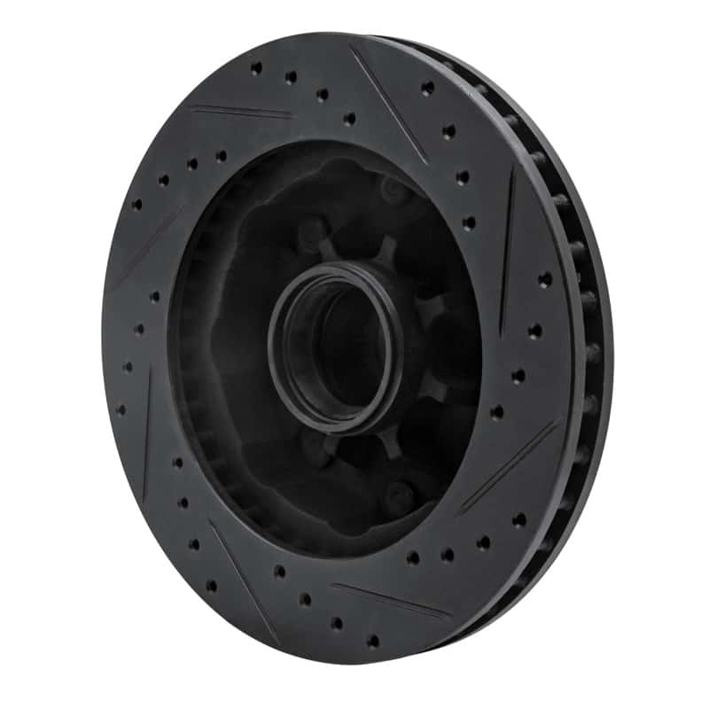R1 Concepts — R1 71-95 Chevrolet P20 Front Left Drilled & Slotted Black Brake Rotor
R1 Brake Rotor Drill - view 4