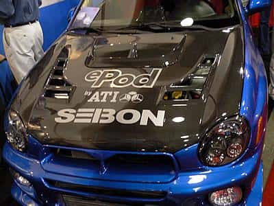 Seibon — Seibon 02-03 Subaru WRX CW Carbon Fiber Hood - view 15