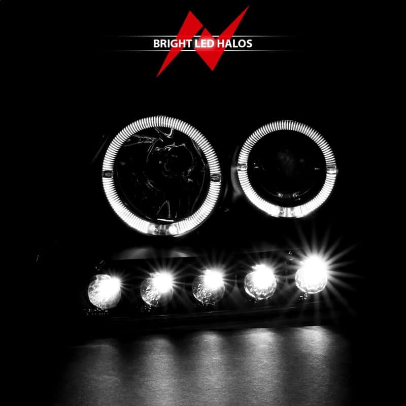 ANZO — ANZO 1997.5-2003 Ford F-150 Projector Headlights w/ Halo and LED Black 1pc
Head Light Set
HdLtSet - view 7