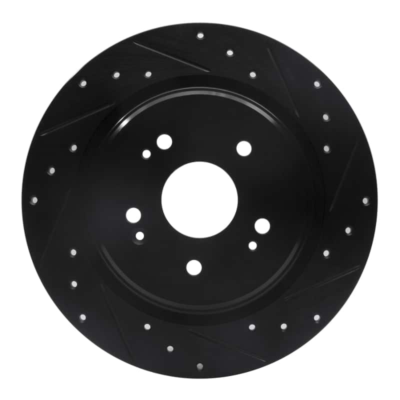 R1 Concepts — R1 15-25 Acura TLX Rear Right Drilled & Slotted Black Brake Rotor
R1 Brake Rotor Drill - view 1