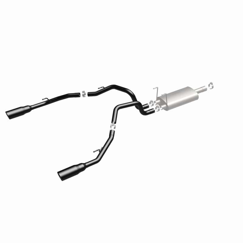 Magnaflow — Magnaflow 09-15 Dodge Ram 1500 V8 Dual Spilt Rear Exit Black Stainless C/B Perf Exhaust
Cat-Back - view 4