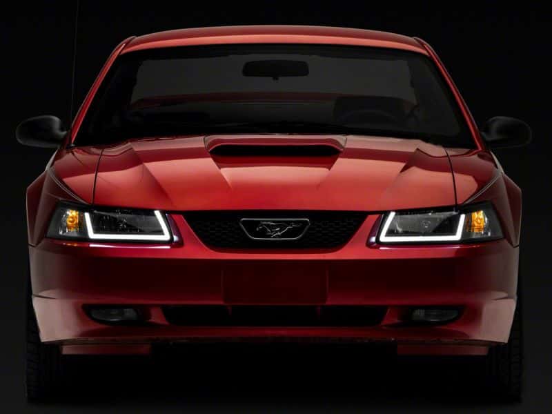 Raxiom — Raxiom 99-04 Ford Mustang Axial Series Headlights w/ LED Bar- Blk Housing (Clear Lens)
Headlights - view 11