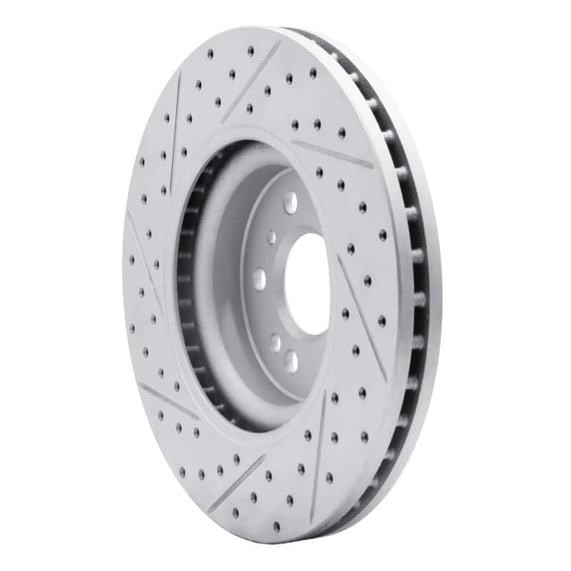R1 Concepts — R1 06-12 Mercedes-Benz R350 Front Right Drilled & Slotted Geo-Carbon Rotor - view 4