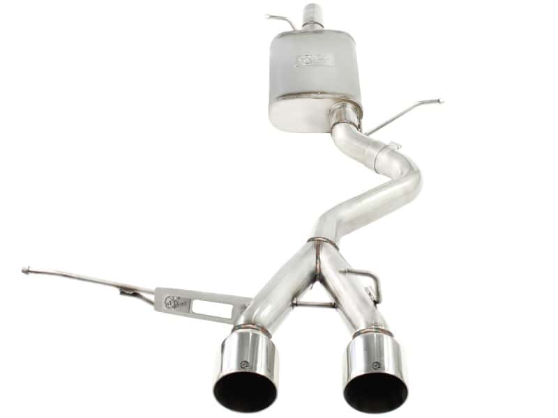 aFe — aFe MACHForce XP 2-1/2in SS-304 Cat-Back Exhausts w/ Polished Dual Tips 2008 VW Golf R32 V6-3.2L MKV
Cat-Back Exhaust - view 2