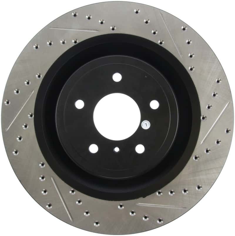 Stoptech — StopTech Infiniti G37 / Nissan 370Z SportStop Slotted & Drilled Front Left Rotor
Slot/Drill Rotor - view 2
