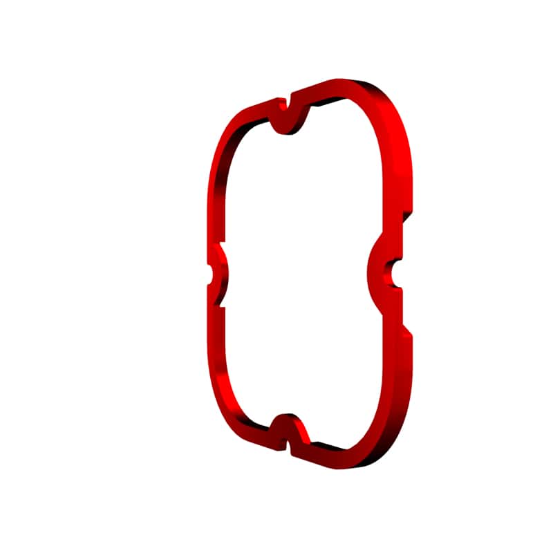KC HiLiTES — KC HiLiTES FLEX ERA 4 Color Bezel Ring Red (ea) - view 3