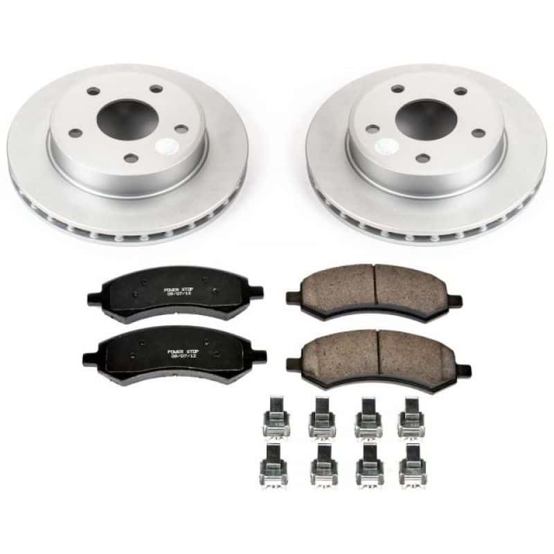 PowerStop — Power Stop 05-10 Dodge Dakota Front Z17 Evolution Geomet Coated Brake Kit - view 1