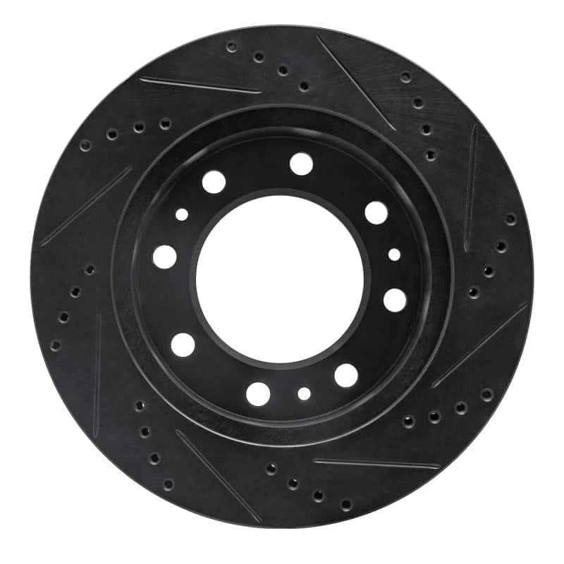 R1 Concepts — R1 06-11 Cadillac DTS Front Left Drilled & Slotted Black Brake Rotor
R1 Brake Rotor Drill - view 5