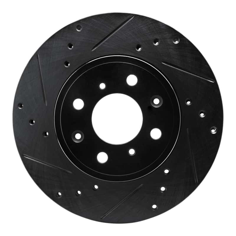 R1 Concepts — R1 15-20 Honda Fit (USA/Canada) Front Left Drilled & Slotted Black Brake Rotor
R1 Brake Rotor Drill - view 1