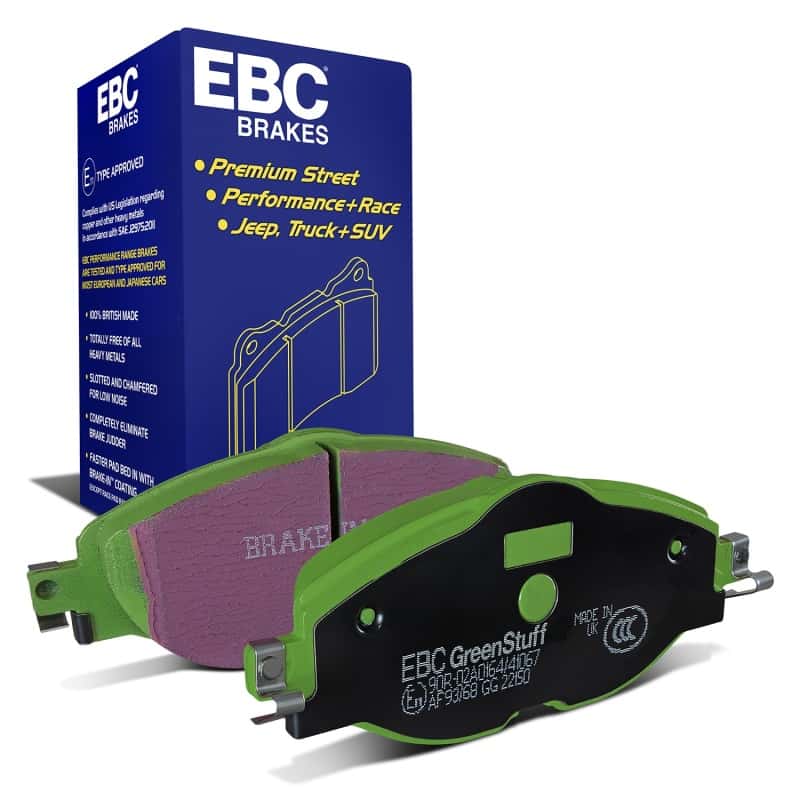EBC — EBC 14+ Audi A3 1.8 Turbo Greenstuff Front Brake Pads
Disc Brake Pad - view 2