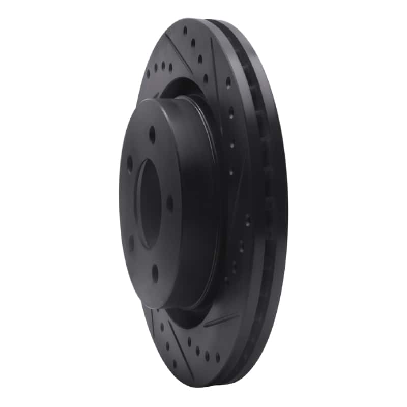 R1 Concepts — R1 99-04 Chrysler 300M Front Right Drilled & Slotted Black Brake Rotor
R1 Brake Rotor Drill - view 2