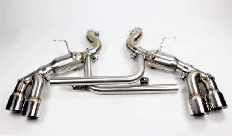 Mishimoto — Mishimoto 2016+ Chevrolet Camaro SS Quad-Tip Pro Axle-Back Exhaust w/ Polished Tips - view 1