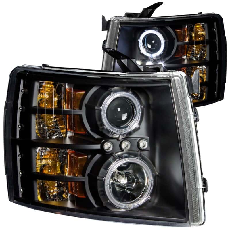 ANZO — ANZO 2007-2013 Chevrolet Silverado 1500 Projector Headlights w/ Halo Black
Head Light Set
HdLtSet - view 2