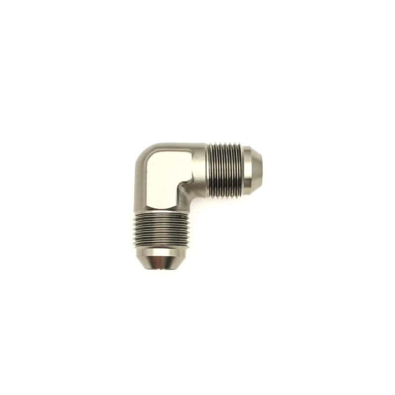 DeatschWerks — DeatschWerks 8AN Male Flare To 8AN Male Flare 90-Degree Coupler Fitting - view 5