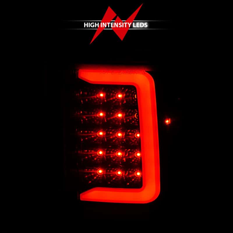 ANZO — ANZO 1993-1997 Ford  Ranger LED Tail Lights w/ Light Bar Black Housing Clear Lens - view 7