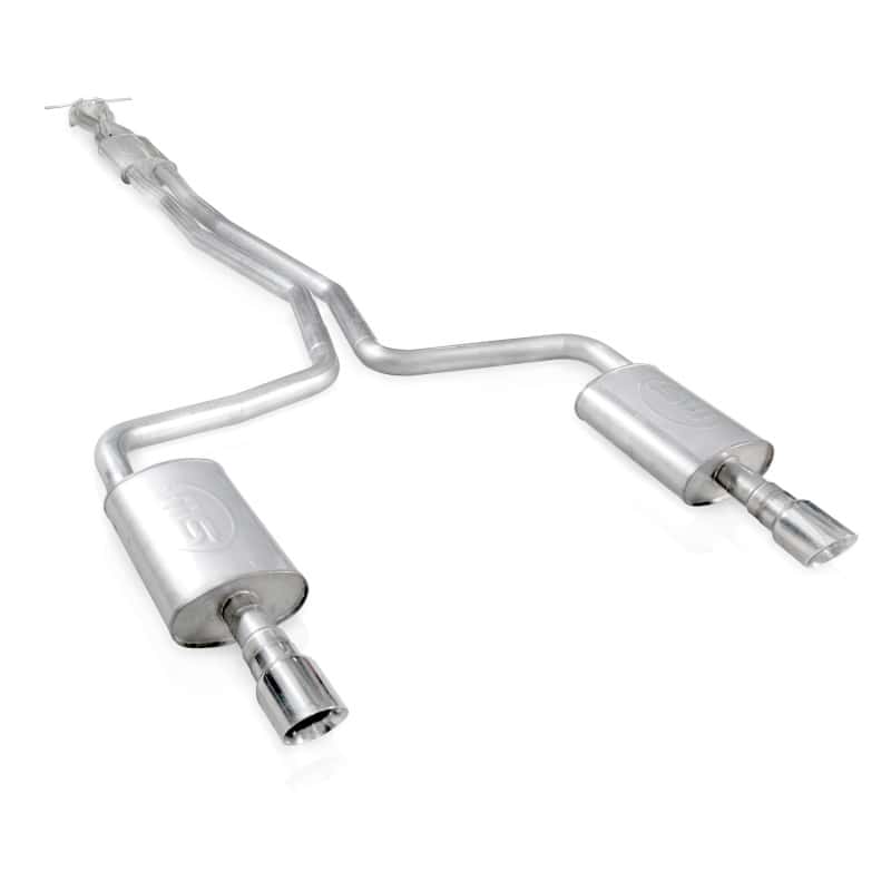 Stainless Works — Stainless Works 2010-18 Ford Taurus SHO V6 2-1/2in Catback Chambered Mufflers X-Pipe
Exhaust System - view 3