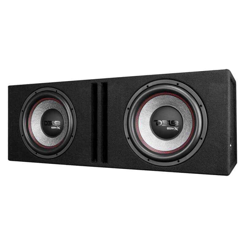 DS18 — DS18 Dual 12in Loaded 900 Watts RMS 2x GEN-X124D Ported Enclosure Speakers Included - view 4