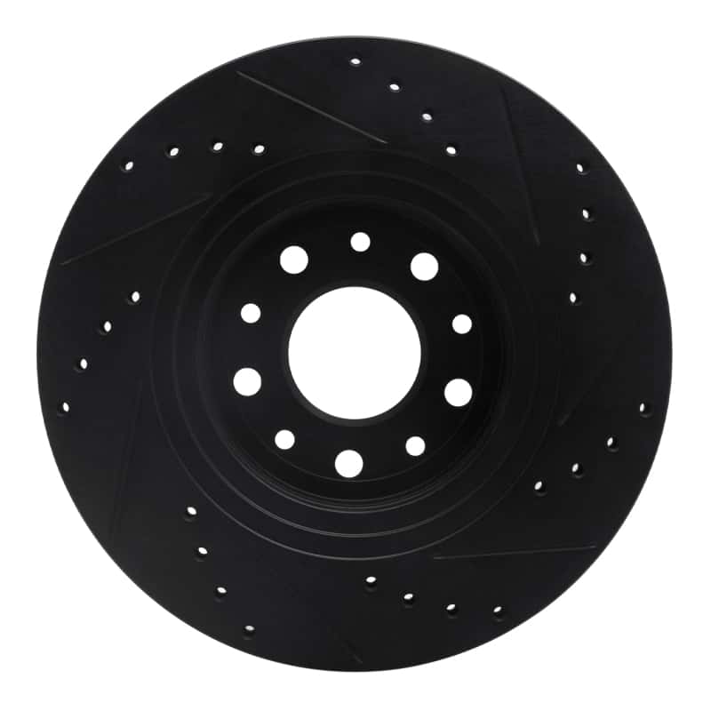 R1 Concepts — R1 05-09 Ford Freestyle Front Left Drilled & Slotted Black Brake Rotor
R1 Brake Rotor Drill - view 5