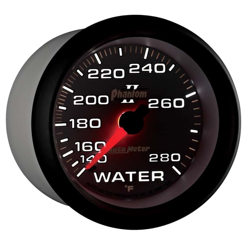AutoMeter — Autometer Phantom II 2-5/8in 140-280 Degree F Mechanical Water Gauge
2-5/8" WATER TEMP, 1 - view 12